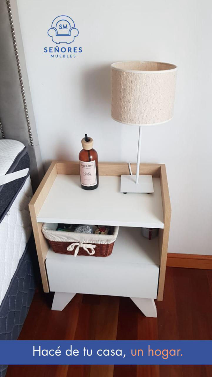 MESA DE LUZ NORDICA 1 CAJON